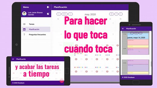 La agenda virtual para el estudio ¡Planifica el tiempo por ti! - STUDEAM