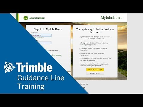 How To Manage John Deere Guidance Lines | Online Training | Trimble Ag Software