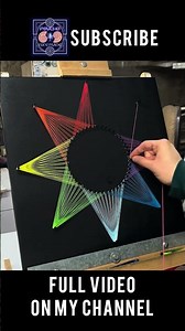 Amazing String Art 🧵✨ | Satisfying DIY Art #shorts