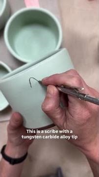How to use a tungsten carbide tip scribe ❤️ ••• Follow @jennavandenbrink for more!