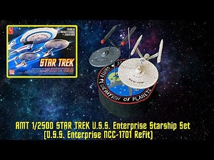 AMT Star Trek 1/2500 Scale Starship Set Model Build. Part Four (U.S.S. Enterprise NCC-1701 Refit)