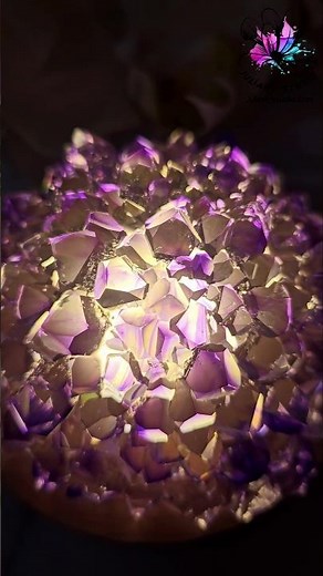 Resin Pour for Amethyst-inspired LED Light #resintutorial #resina #crystals