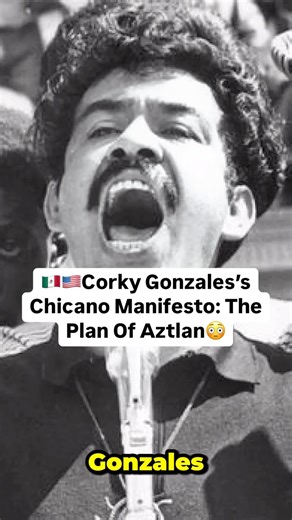 Erik Daniel Garcia on Instagram: "In 1969, boxer-turned-revolutionary Corky Gonzales helped write El Plan de Aztlán—a Chicano manifesto so powerful the FBI tracked his every move. What was his crime? Daring to imagine Mexican-Americans could control their own destiny in the Southwest. 50+ years later, his vision quietly unfolds—in our bilingual cities, in our politics, in our unapologetic cultural pride. Revolution isn’t always loud. Sometimes it’s as quiet as a generation deciding they won’t di