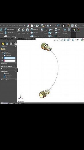 🔥 “Cómo Hacer un Cable en SOLIDWORKS con Sweep | Tutorial Rápido Paso a Paso”