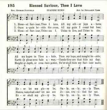 Blessed Savior, Thee I Love (Spanish Hymn)