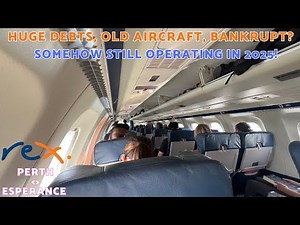 FRUSTRATING Flight on Australia's all-but BANKRUPT Rex Airlines! (Perth - Esperance Saab 340 review)