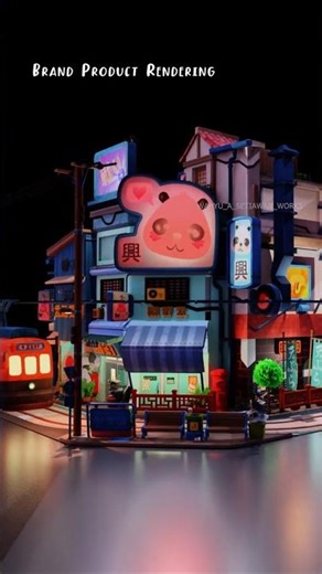 Little Tokyo| 3D Architectural Visualization | Blender Render #animation #videoediting #freelance