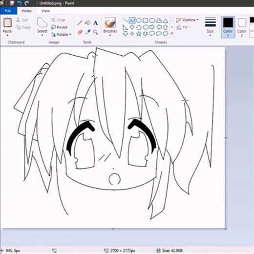 【 SpeedPaint 】Draw Anime on MS Paint #speedpaint #mspaint #animedrawing #digitalart #دوباميكافين