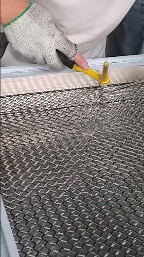 Inside the Workshop: Crafting custom stainless steel mesh screens! 🛠️✨ #jyfmetal