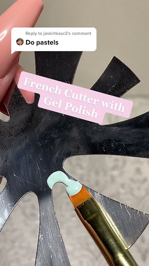 French Nail Cutter Tutorial with Gel Polish