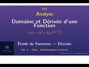 Exercice corrigé-1 — Domaine de définition & dérivée d’une fonction -racine carrée