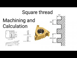 Square thread machining and CNC PROGRAM details in Tamil