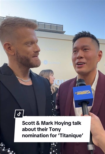 @Scott Hoying & @Mark Hoying are co-producers on the hit #Broadway musical @titanique ✨