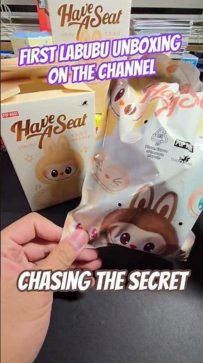 First blind box reveal of Labubu Have A Seat! Chasing the Secret! #labubu #popmart #labubuunboxing