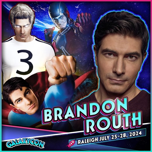 Meet Brandon Routh on Friday, Saturday, and Sunday at GalaxyCon Raleigh! galaxycon.info/brouthrdufb Join us at the Raleigh Convention Center July 26-28, 2024. ⭐️ Brandon Routh is best known as Superman in the 2006 film "Superman Returns," Ray Palmer/The Atom in the Arrowverse shows "Arrow," "The Flash," and "Legends of Tomorrow," Clark Kent/Superman (Earth-96) in the Arrowverse crossover event "Crisis on Infinite Earths," Daniel Shaw in "Chuck," Todd Ingram in "Scott Pilgrim vs. the World," and 