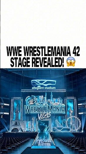 🚨 WWE WrestleMania 42 STAGE REVEAL and LOOKS INSANE! 😱🔥 #WWE #WrestleMania