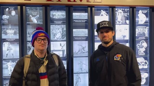 Sean Kellerman catches up with KU Sophomore Max as he camps out for KU vs UConn #kubball #rockchalk #jayhawks #kuhoops | Kansas Nation