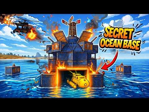 I Survived SOLO in the Ocean with a SECRET Submarine Garage - Rust