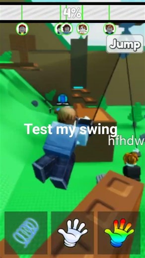 test my swing🔥#roblox