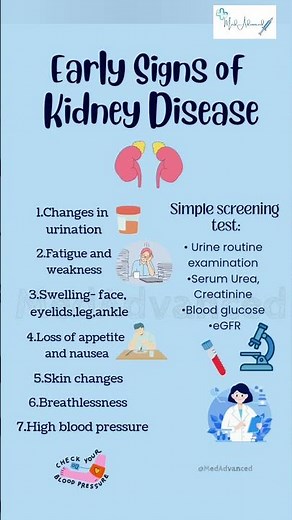 7 Early Signs of Kidney Disease