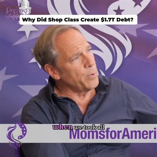 Moms For America on Instagram: "🔧Mike Rowe: The Root of the Skills Gap 🔧 Mike Rowe doesn’t mince words — the skills gap didn’t happen by accident; it grew when we removed shop class and pushed every student toward college debt 💸. See Full Podcast In Stories or Link"