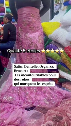 Ne choisis pas tes tissus au hasard ! ❌ Le secret d'une collection qui se vend🤫 #brocard #organza