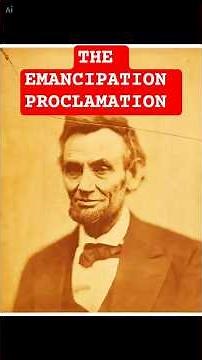 THE EMANCIPATION PROCLAMATION #history #historyfacts