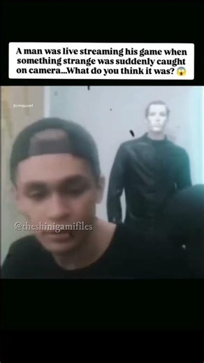 A man was live streaming his game when something strange caught his attention