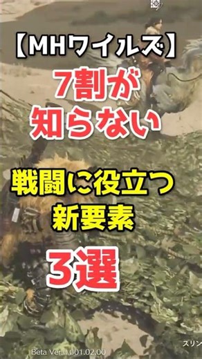 【ワイルズ】7割が知らない戦闘に役立つ新要素3選【モンハン】