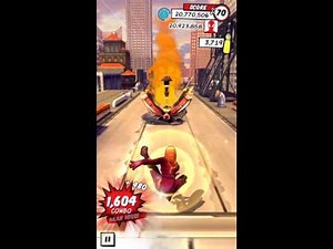 Spider-Man Unlimited 36.8 Million Unlimited Mode Run (M E S S I A H S2N)