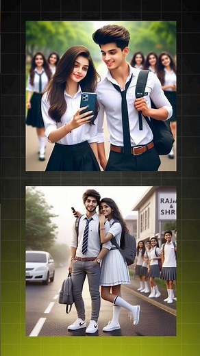 Student Couple Ai Photo Editing | Student Ai Photo Editing Bing Image Creator #shorts