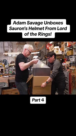 Unboxing Sauron's Helmet by Adam Savage