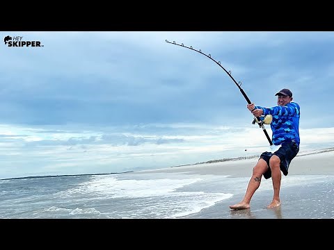 Catching the BIGGEST Fish on the Beach! Took ALL My Energy! Insane Texas Surf Fishing