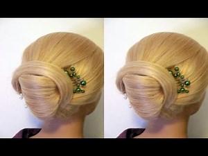 DIE EINFACHSTE Hochsteck-FRISUR zum selber machen: Hochzeit/Abiball. The simplest Hair Bun Hairstyle