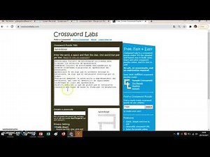 Videotutorial Crossword Labs