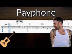 Payphone - Guitar Solo Tab Easy