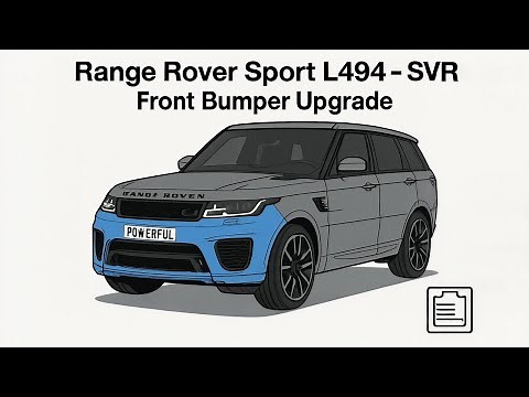 How To Remove Range Rover Sport L494 Front Bumper / SVR Conversion etc