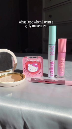 What I use when I want a girly makeup vs a toasty makeup #beauty #makeup