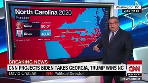 198K views · 3.2K reactions | CNN PROJECTION: President-elect Joe Biden wins Georgia, flipping the traditionally red state, and Donald Trump wins North Carolina. This brings the final electoral vote tally to 306 for Biden and 232 for Trump https://cnn.it/36AVAYG | CNN Politics | Facebook