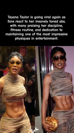 Fans Can’t Stop Talking About Teyana Taylor’s Abs! 💫 #celebrity