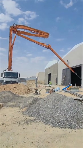 Using A Truck‑Mounted Pump To Pour Warehouse Floor From Outside