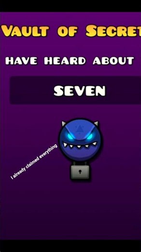 All GD 2.2 "Vault of secrets" codes #gd #geometrydash #vaultofsecrets #codes