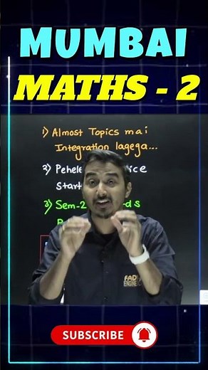 MUMBAI UNIVERSITY SEMESTER 2 | ENGINEERING FIRST YEAR | ENGINEERING MATHS #mumbaiuniversity #sem2