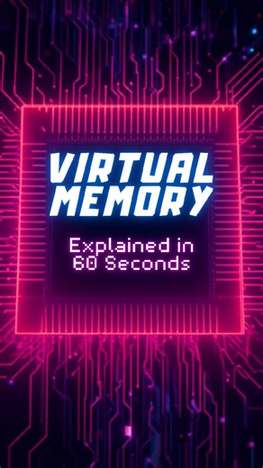 Virtual Memory Explained in 60 seconds. #computerscience #operatingsystem