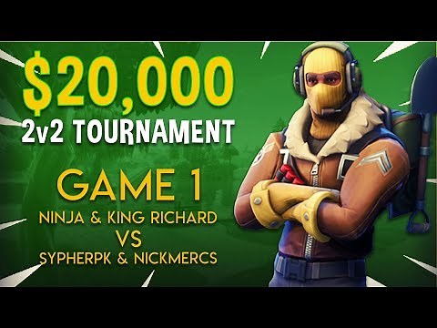 Ninja & King Richard vs SypherPK & NICKMERCS - Game 1 - Fortnite Tournament Gameplay