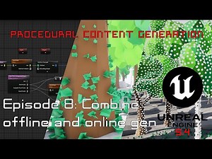 Unreal Engine 5.4 PCG - Ep 8 - Combining offline and online gen