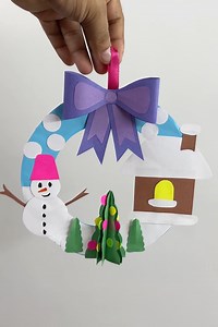 Amazing Christmas Craft #wreath #christmaswreaths #christmascrafts #christmasdecor #decoration | Click For Craft