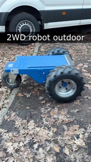 Testing 2WD robot outdoors