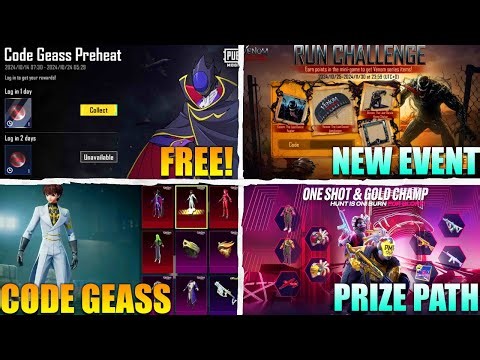 😍PUBGM CODE GEASS EVENT || PMGC PRIZE PATH || NEW VENOM EVENT.