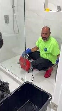 🚿 Shower Drain Completely Blocked - Professional Drain Cleaning in Action #plumbing